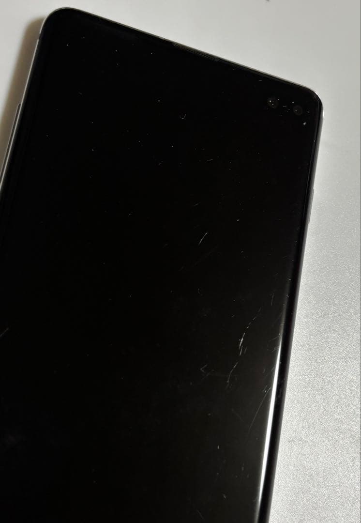 128G SCV42 Galaxy S10+ プリズムホワイト au SIMフリ