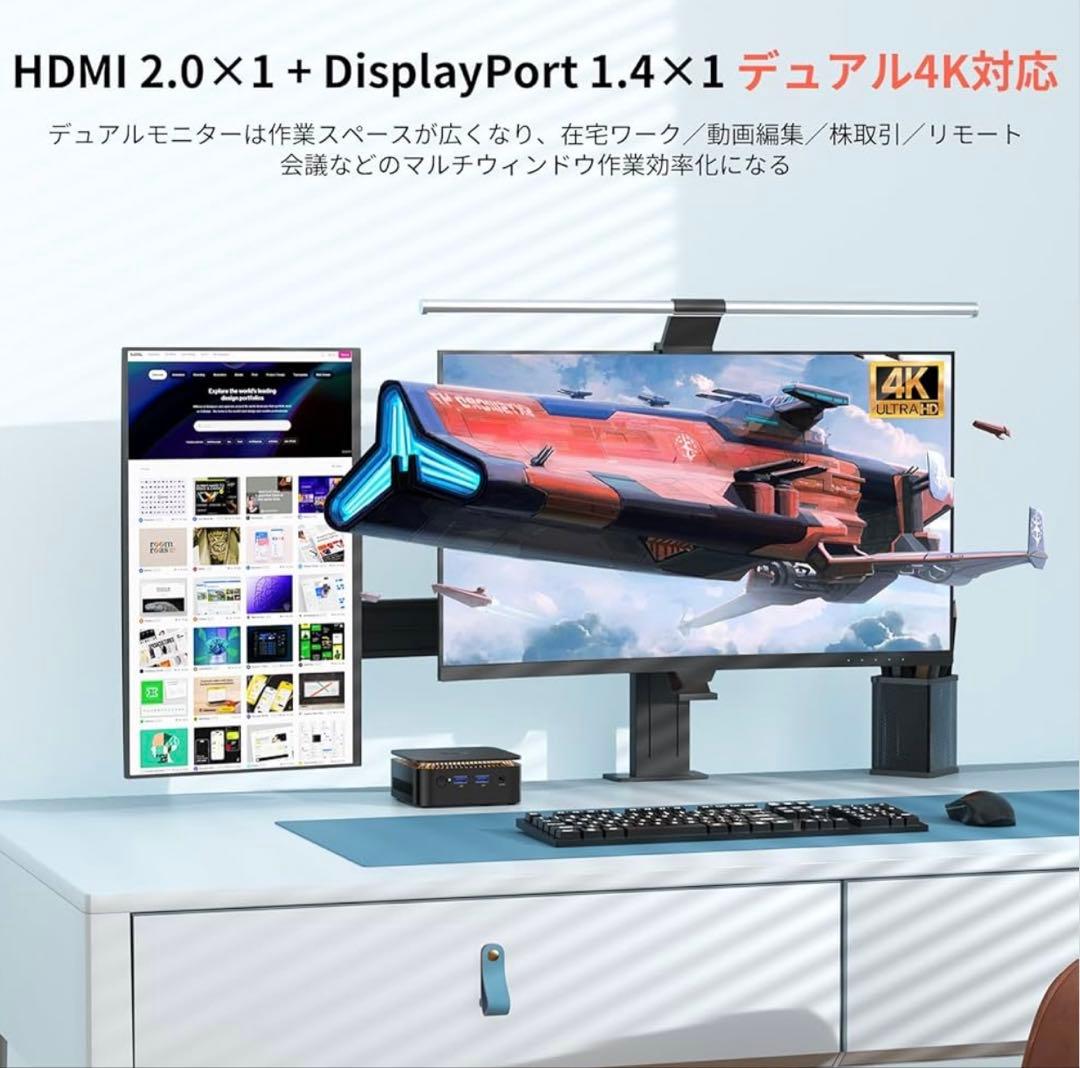 【2025新型・N150初登場】 ミニpc 最大3.60GHz WIFI6