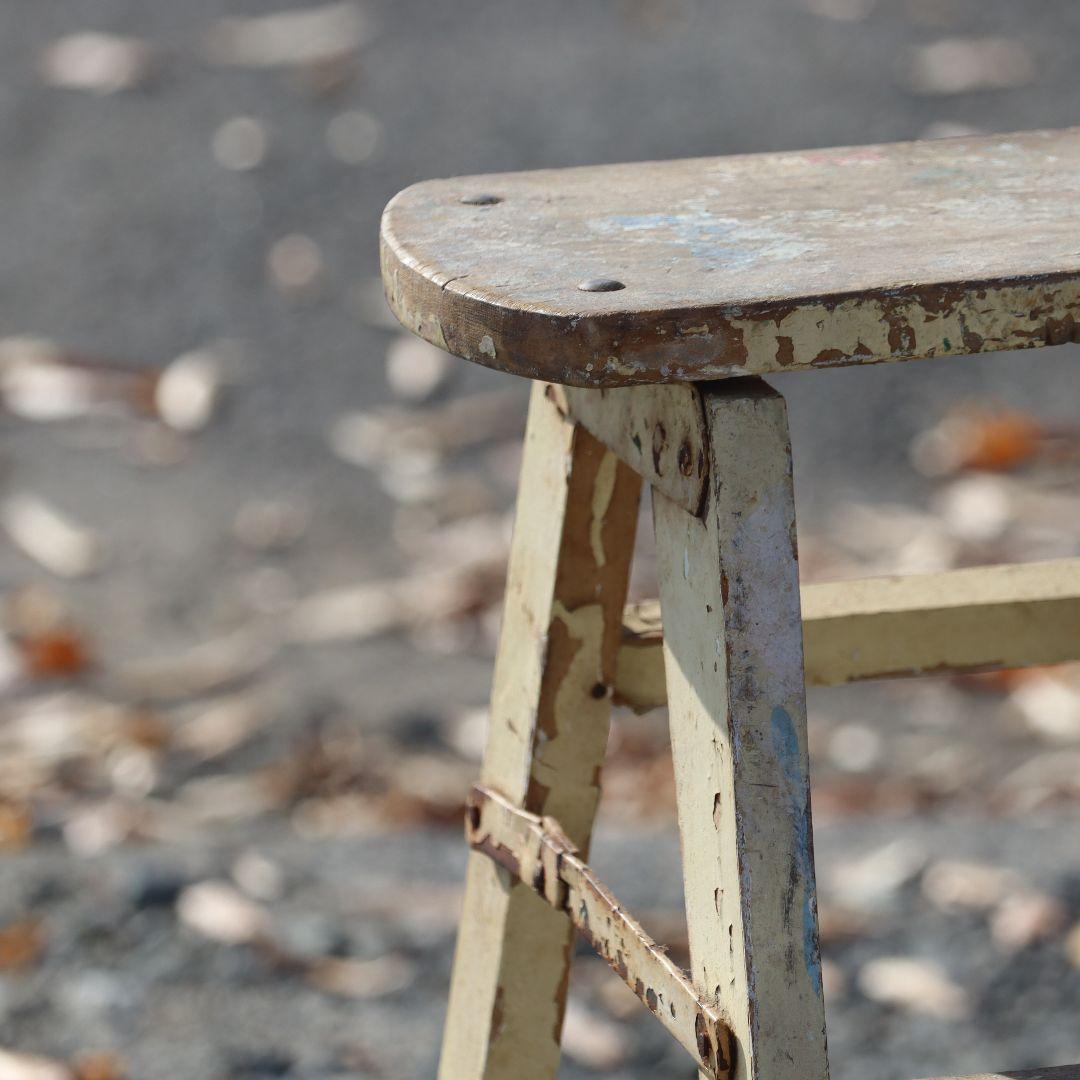 アンティーク ビンテージ 木製ラダー 脚立 ディスプレイ 飾り台 インテリア雑貨