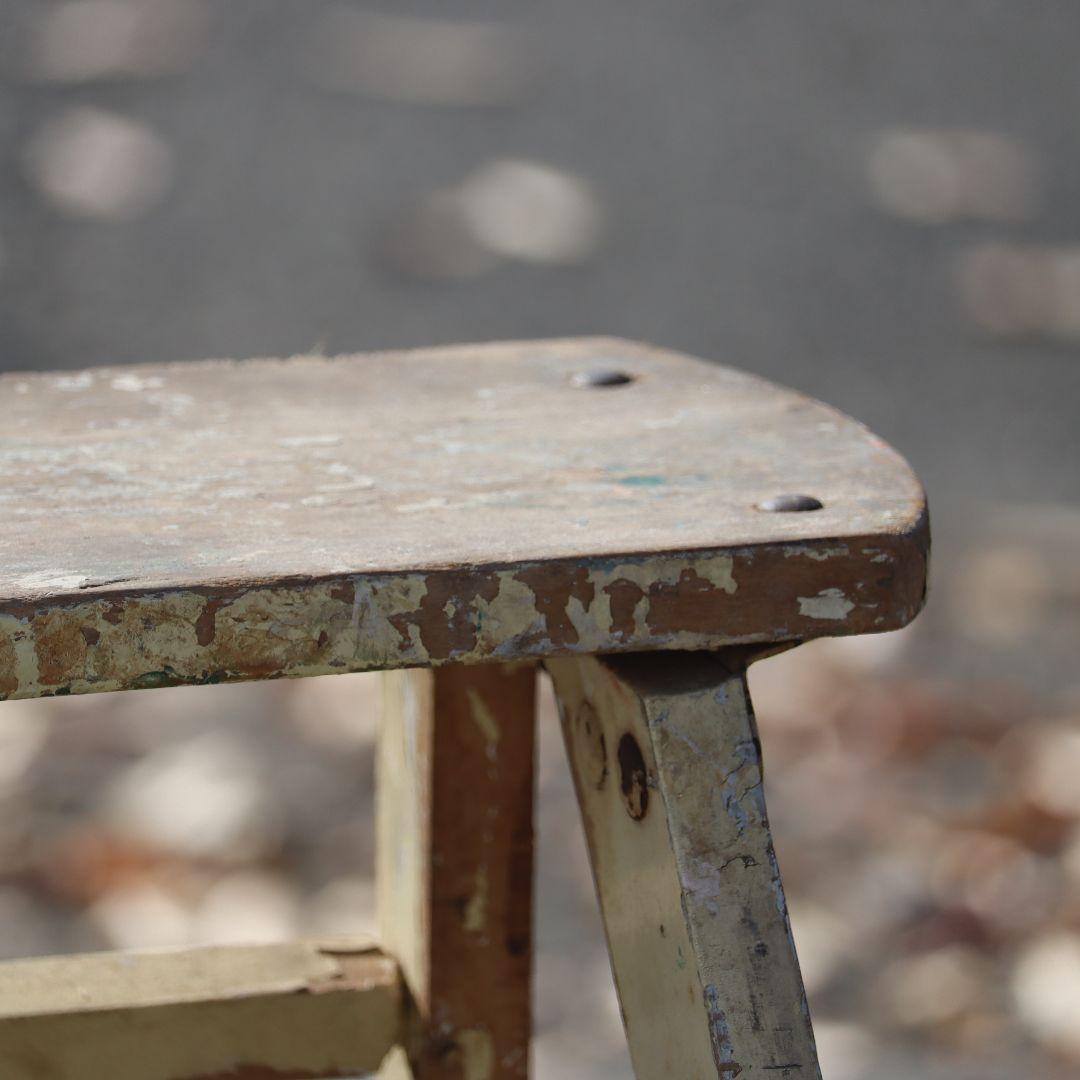 アンティーク ビンテージ 木製ラダー 脚立 ディスプレイ 飾り台 インテリア雑貨