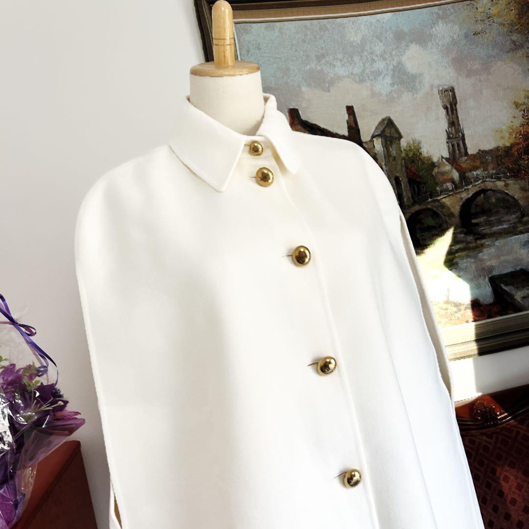 極美品　Christian Dior ディオール　ケープ　ダブルフェイス　コート