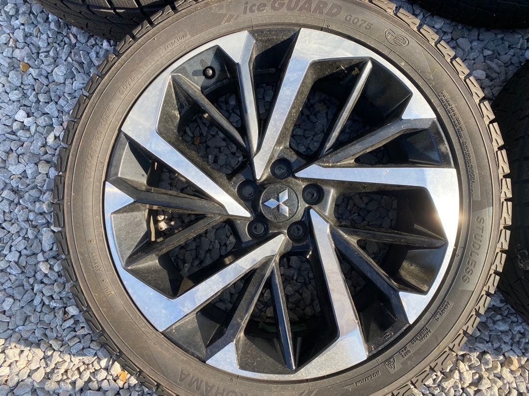 三菱 20インチ 純正アルミ&スタッドレス4本セット