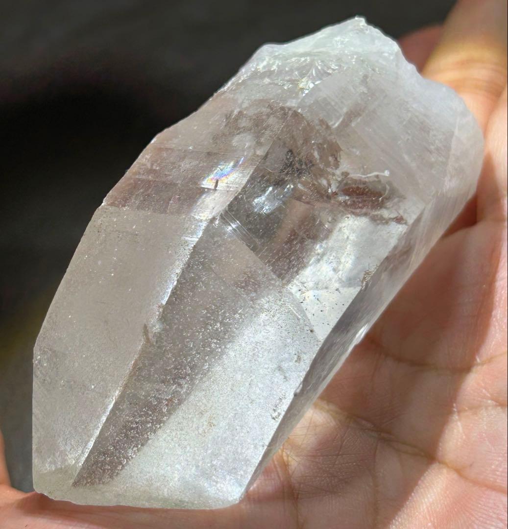 ☆別格高級品！福財龍王秘宝②！貫入！マニカラン　クォーツインクォーツ　水晶　原石