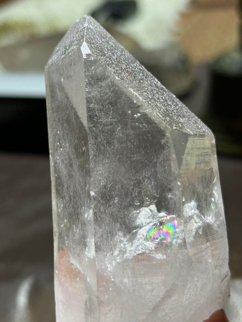 ☆別格高級品！福財龍王秘宝②！貫入！マニカラン　クォーツインクォーツ　水晶　原石