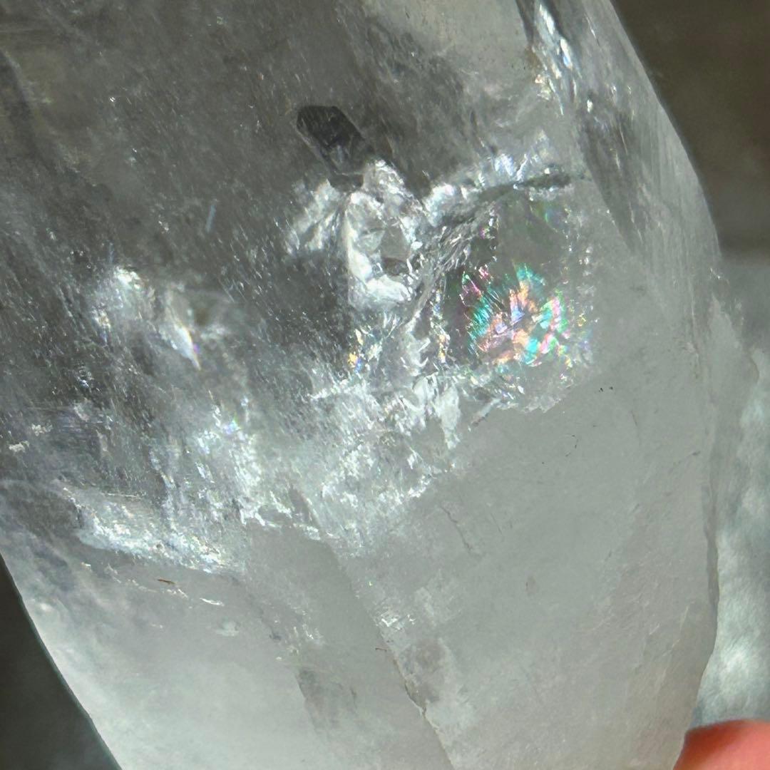 ☆別格高級品！福財龍王秘宝②！貫入！マニカラン　クォーツインクォーツ　水晶　原石