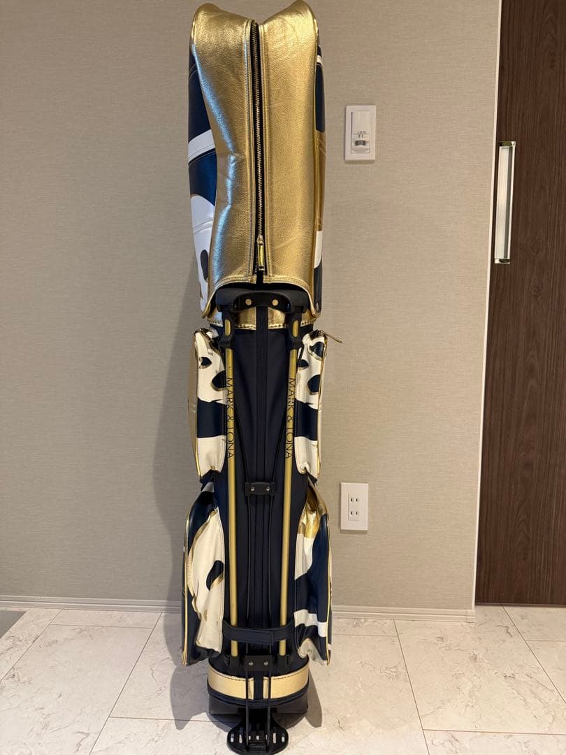 超希少　MARK & LONA キャディバッグ　ネイビー　ゴールド