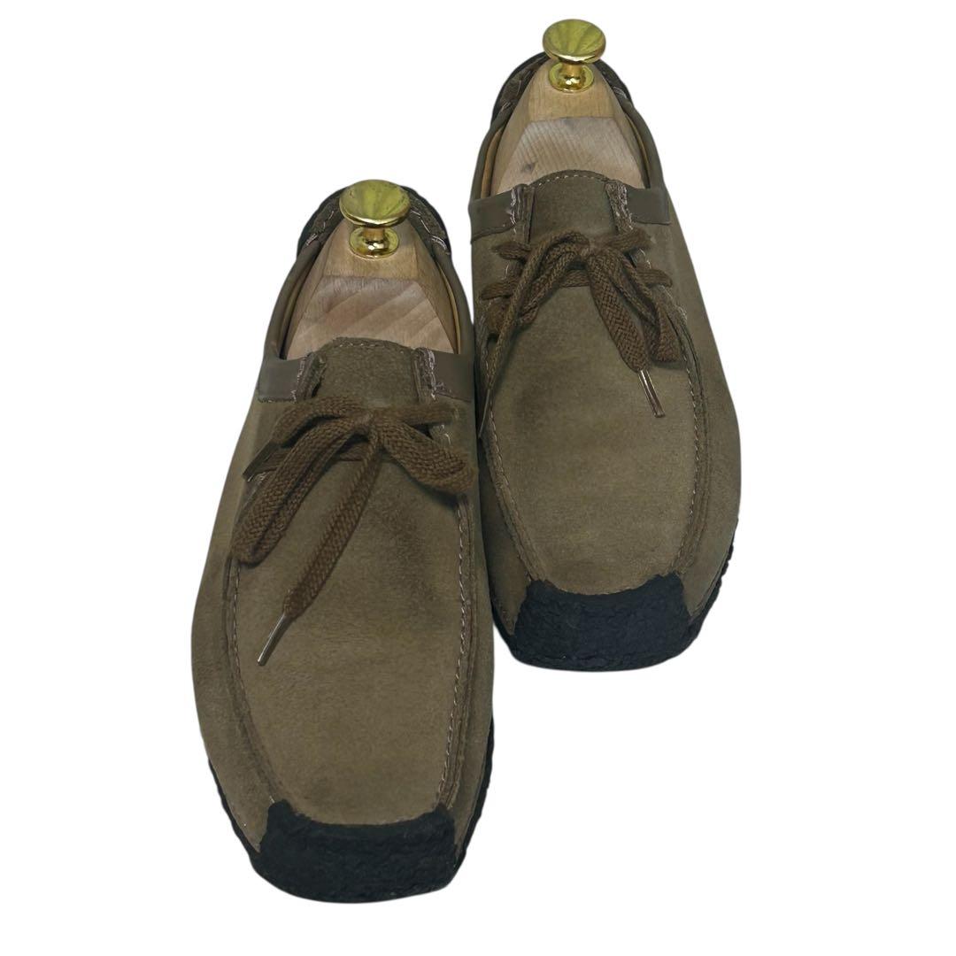 美品 人気モデルクラークス ワラビー ナタリー スエード ベージュ 24cm