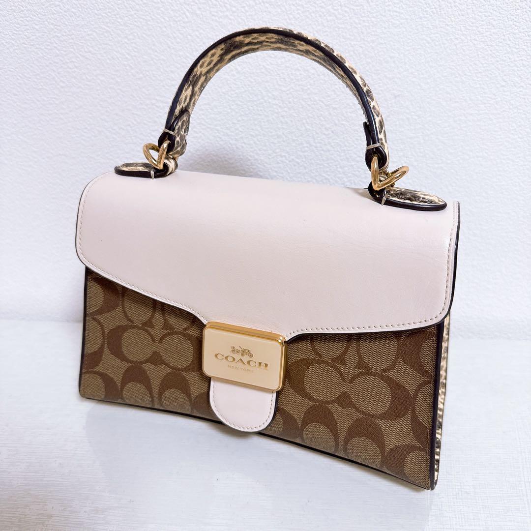 COACH 2way ショルダーバッグ パイソン