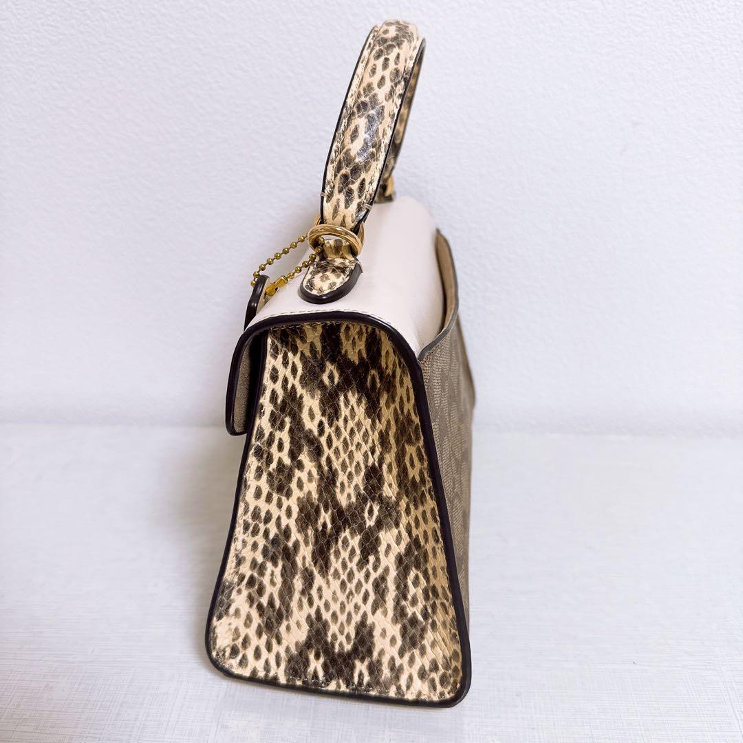 COACH 2way ショルダーバッグ パイソン