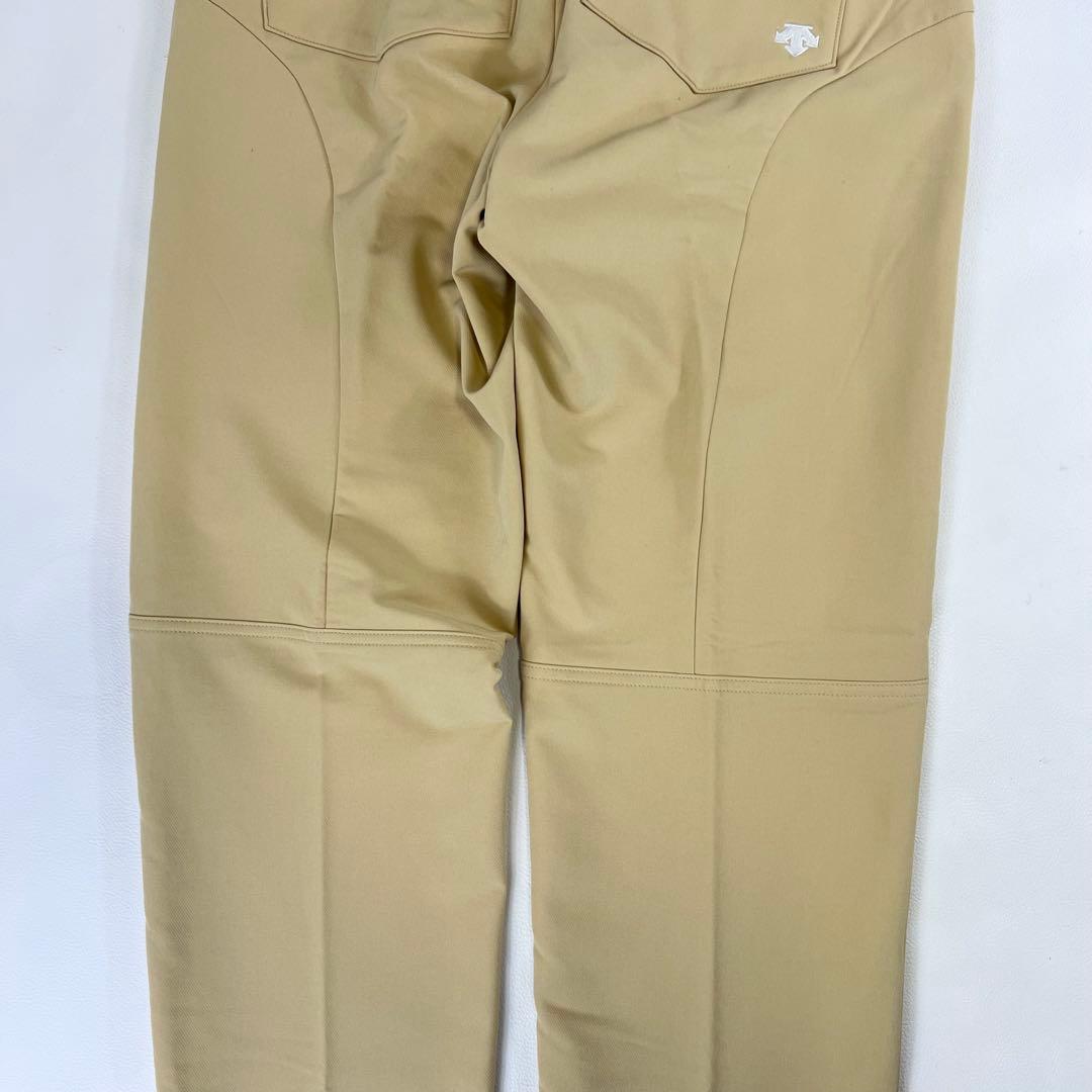 【美品】デサントゴルフ パンツ メンズウェア XL 裏起毛 ストレッチ ベージュ