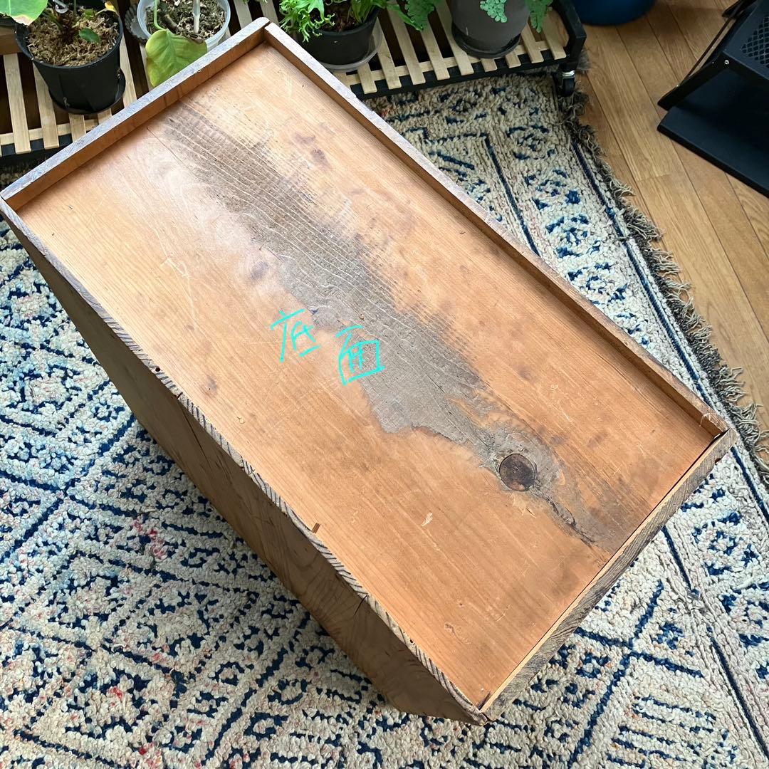 古道具　ガラス戸棚　昭和初期　ヴィンテージ家具