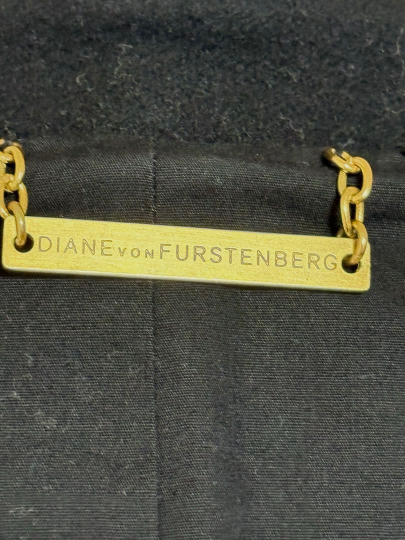 DIANE von FURSTENBERG ウール混 マント　ポンチョ　コート