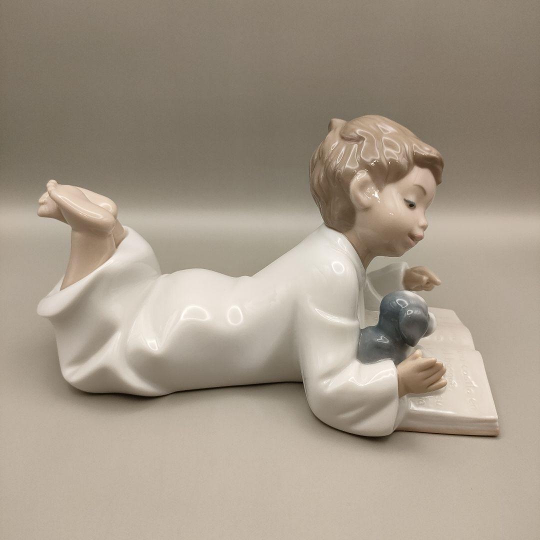 ✦美品✦ リヤドロ NAO　一緒にお勉強　1285　男の子　犬