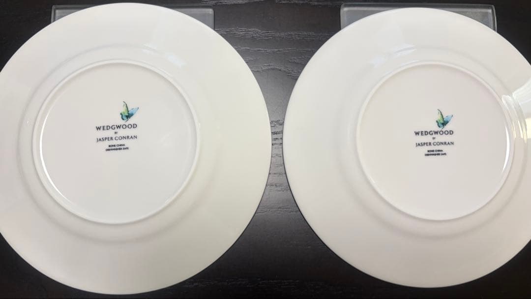  17.5cmプレート2枚セット　シノワズリホワイト