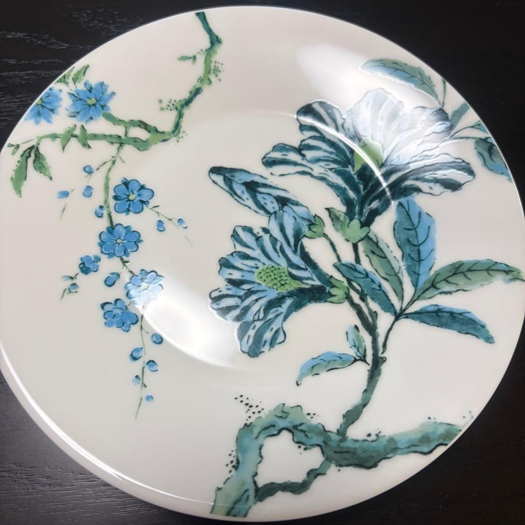  17.5cmプレート2枚セット　シノワズリホワイト