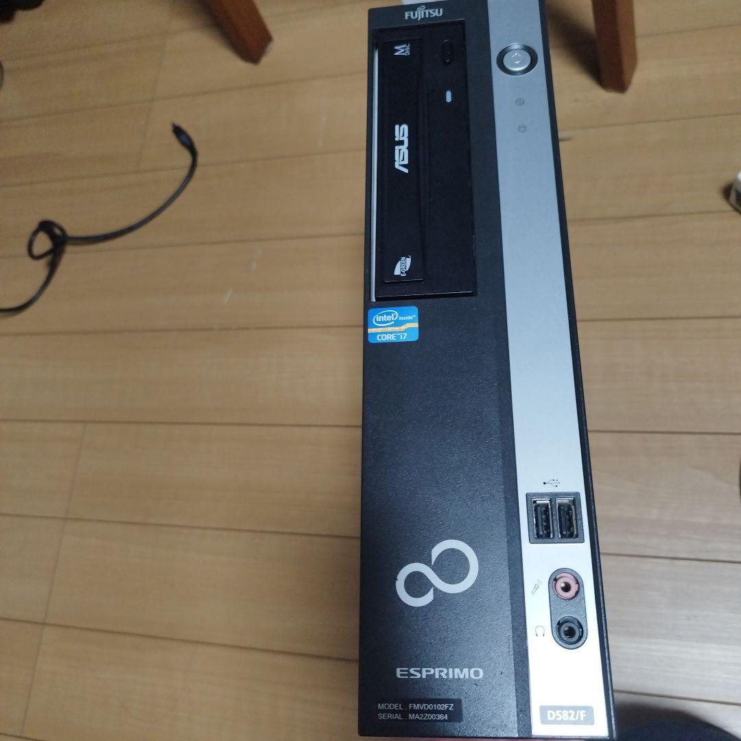 富士通　省スペースPC core i7 3770 GT1030 SSD