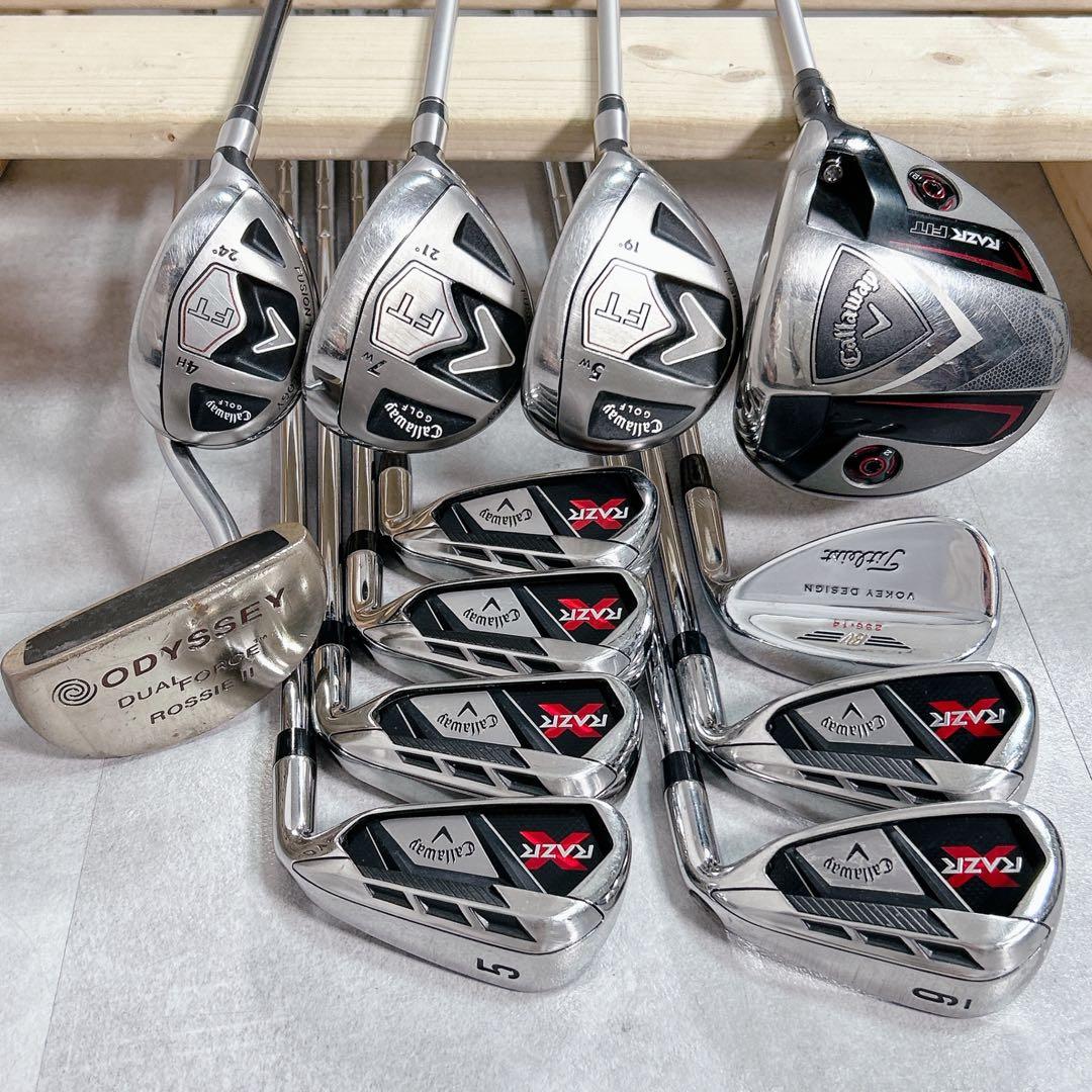 V763 キャロウェイ メンズ ゴルフ クラブ フルセット 黒 キャディバッグ