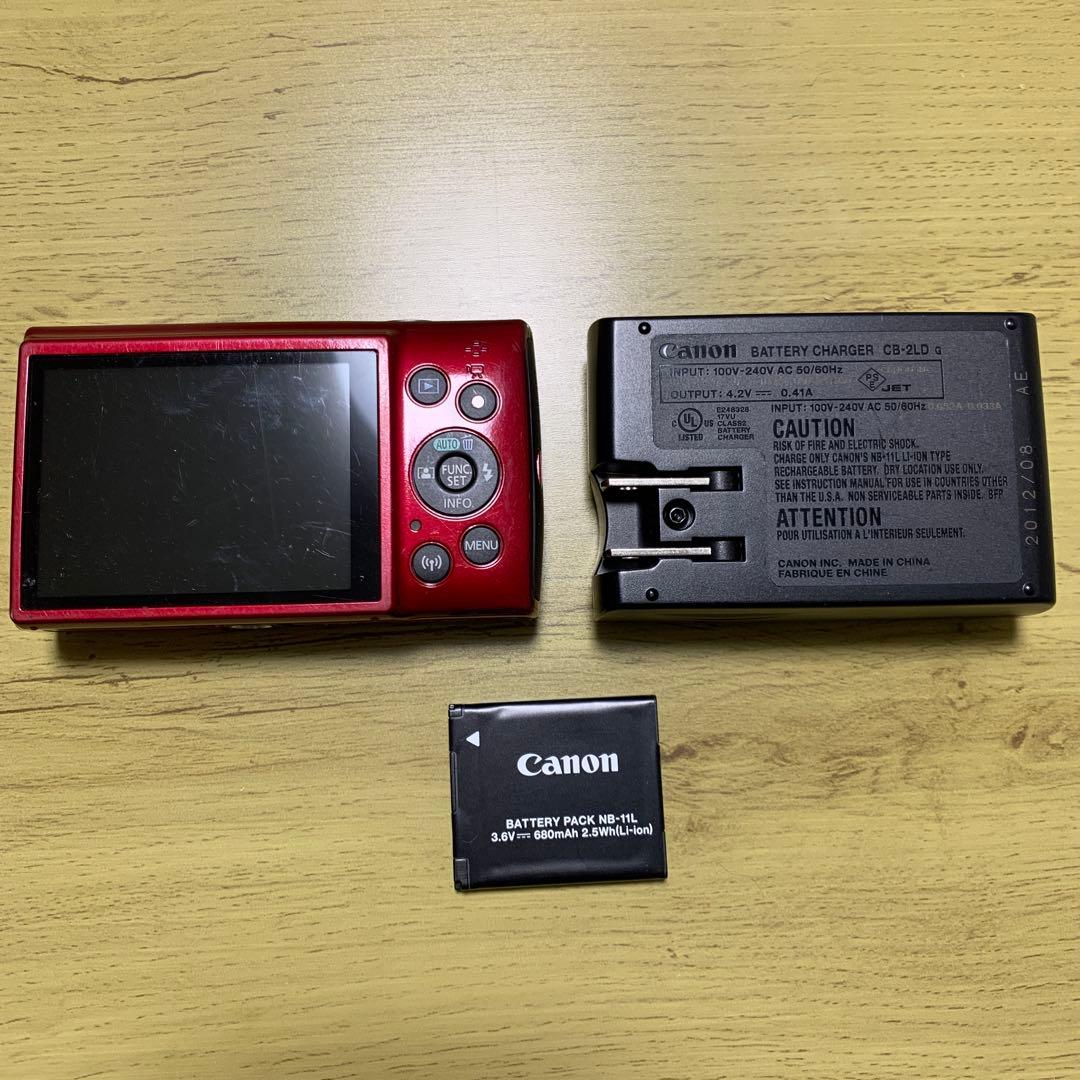 CanonデジタルカメラIXY190レッド光学10倍ズームIXY190RE