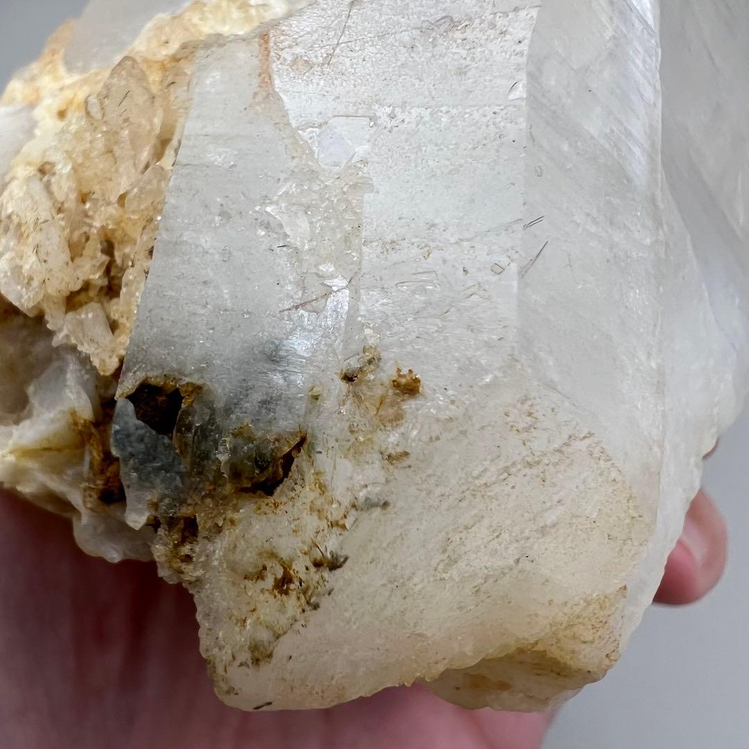 （m13）マニカラン水晶マスタークリスタル虹レムリアンリッジ大型単結晶