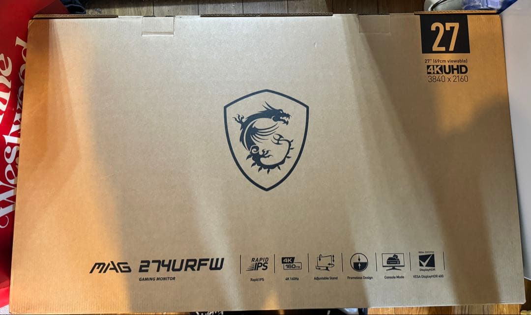 MSI MAG 274URFW 27インチ 4k ゲーミングモニター