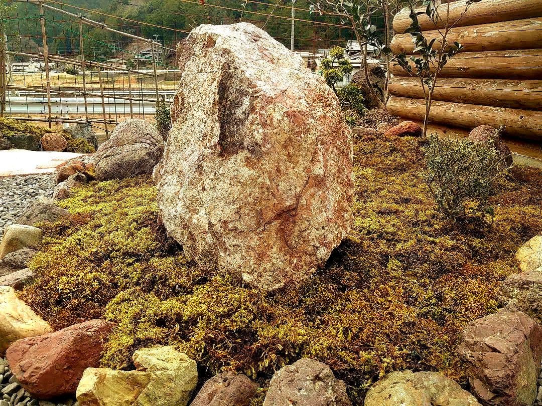 京都産 赤石 150～200kg 庭石 天然石 観賞石 大江山