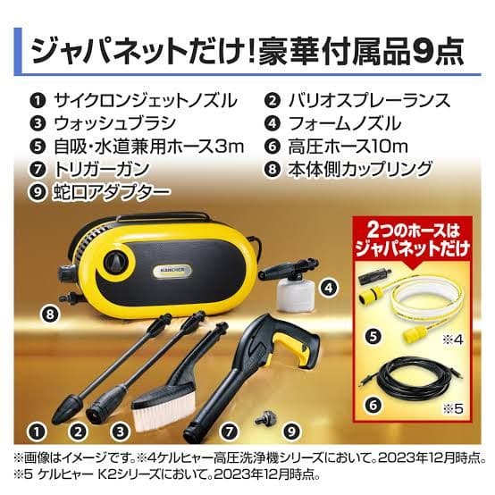 【新品未使用】KARCHERケルヒャー JTK 高圧洗浄機 本体 豪華付属品付き