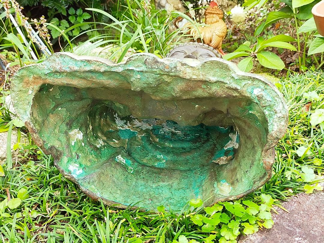 ♥古銅製　釈迦如来　座像　仏像　８.２ｋｇ　お釈迦様　大仏　観音像　骨董品