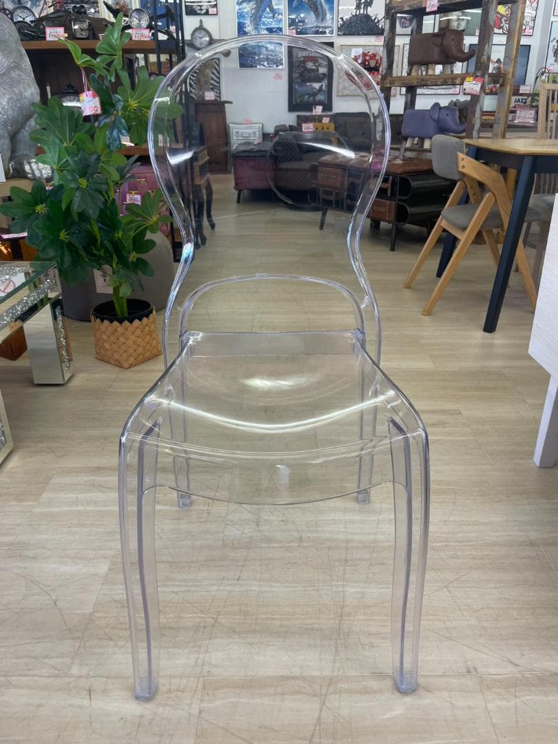 ダイニングチェア　PC-990CL　クリア　透明　ガーデン　チェア　イス　椅子