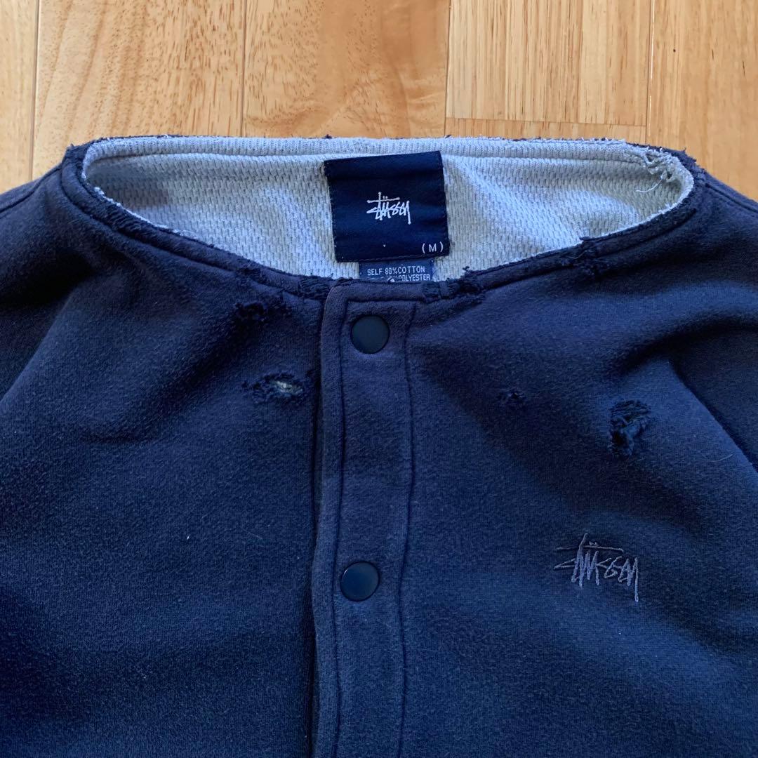 【古着】90s old stussy ダブルフェイス　リバースウェーブジャケット