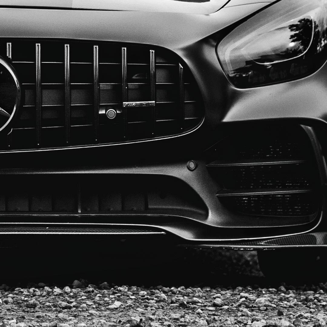 **専用**B2 インテリアポスター クラシックカーのモノクロ 2枚 F090