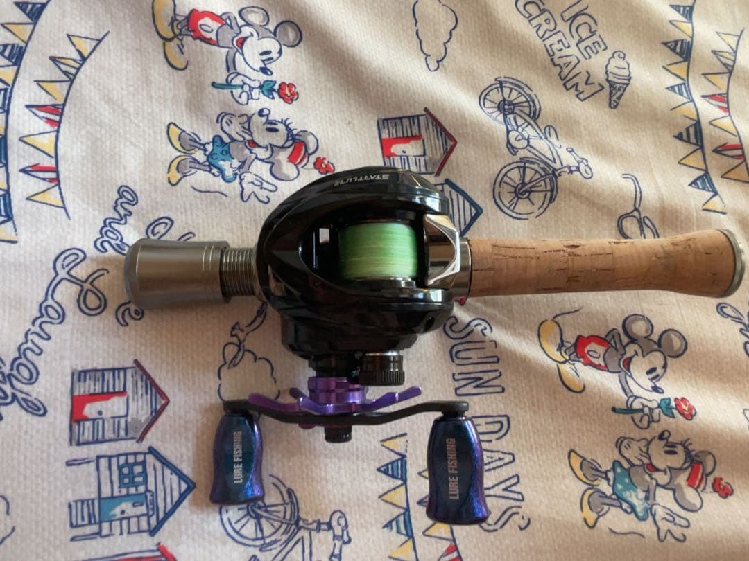 渓流ルアーセット　アブガルシアズームサファリ464Lグリップ改ベイトカスタム