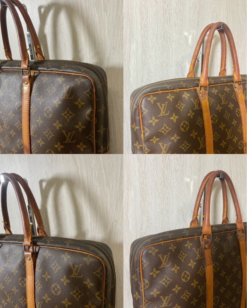 ルイヴィトン　モノグラム ポルトドキュマン　ヴォワヤージュ ビジネスバッグ　茶色