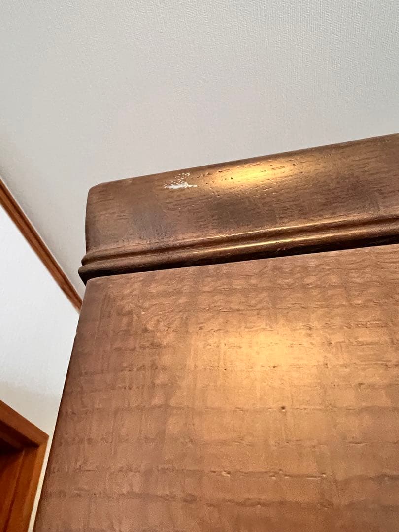 ダークブラウン 洋服タンス 引き出し付き