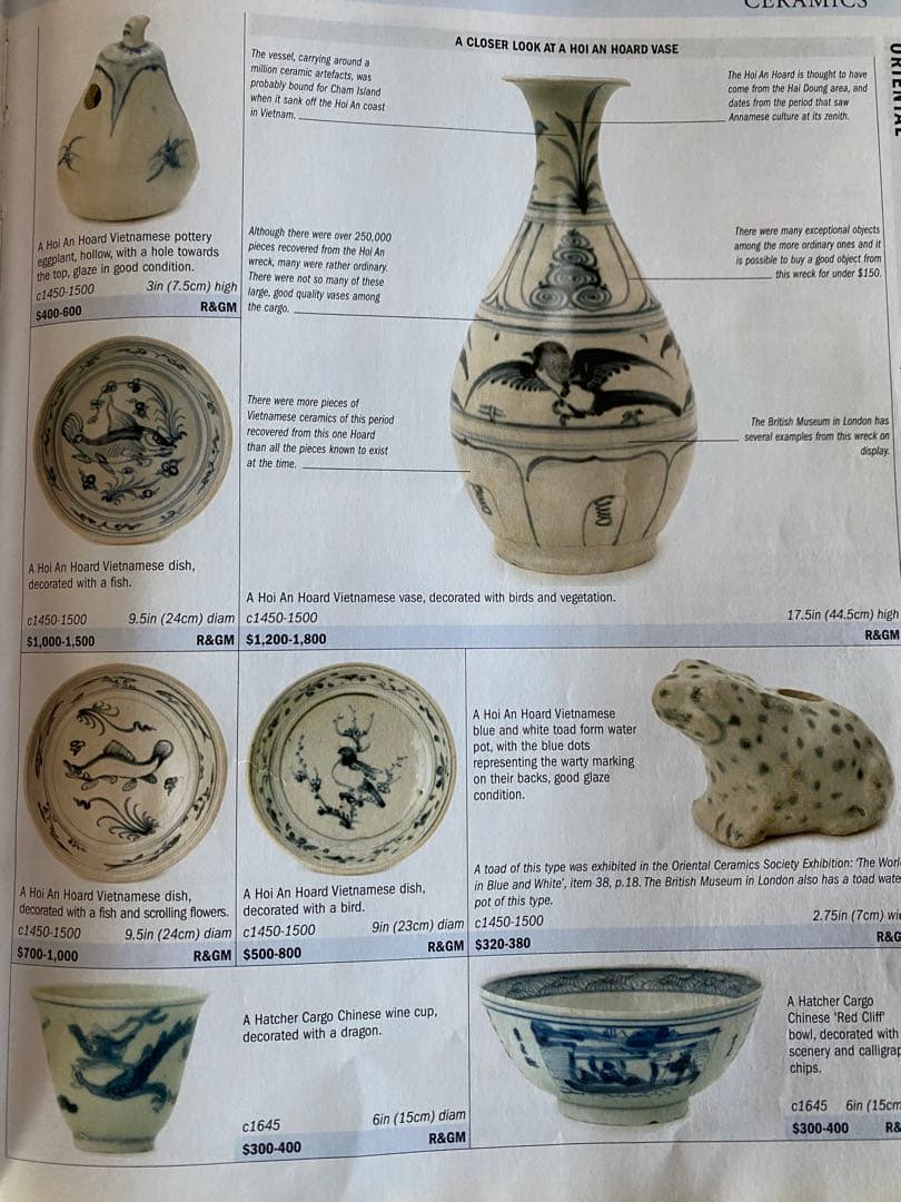 安南焼・アナミス　ミニ染付花器　　　鑑賞台付 一輪挿し　ヴィンテージ　レア