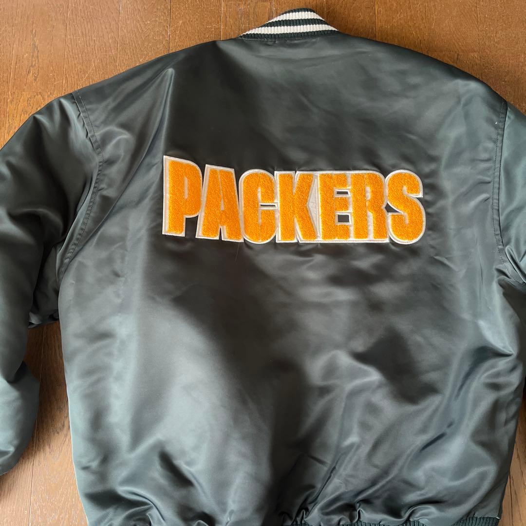 NFL Green Bay Packers サテンジャケット Mサイズ
