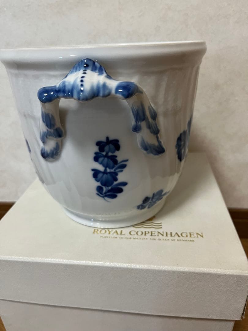 廃盤　ロイヤルコペンハーゲン　ブルーフラワーカーブ　ワインクーラー　　希少