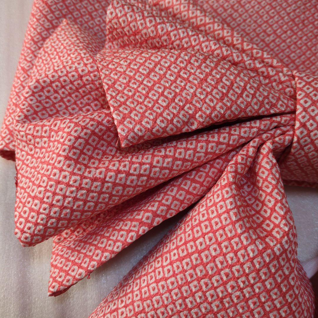 七五三７歳正絹着物とハンドメイドのだらり帯と帯締め帯揚げとしごきのセット