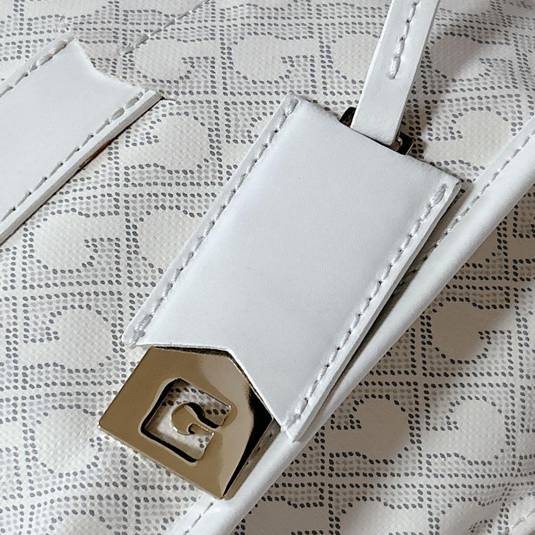 GHERARDINI ゲラルディーニ 2way ハンドバッグ ソフティ 総柄 白