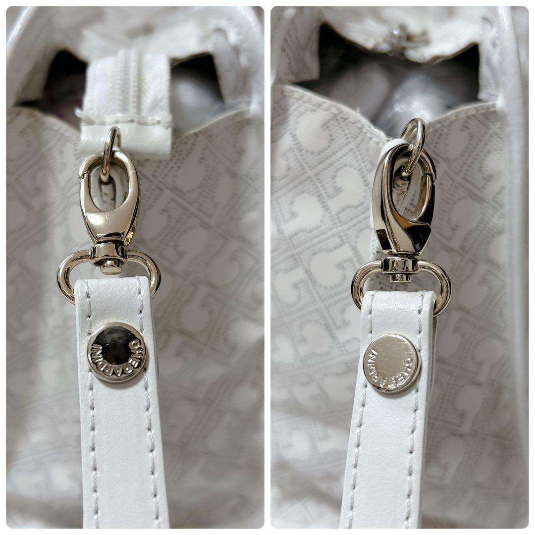 GHERARDINI ゲラルディーニ 2way ハンドバッグ ソフティ 総柄 白