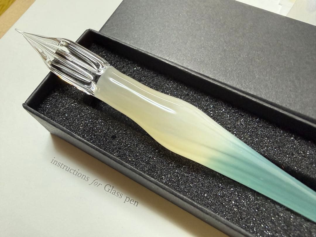 aun◆ガラスペン　灯すティール　M