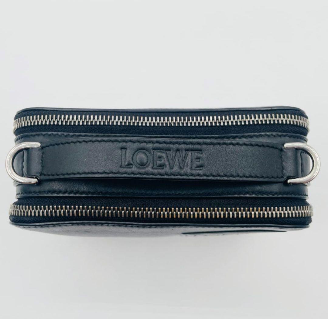 【美品】ロエベ クロスボディ カメラ バッグ ブラック ショルダー