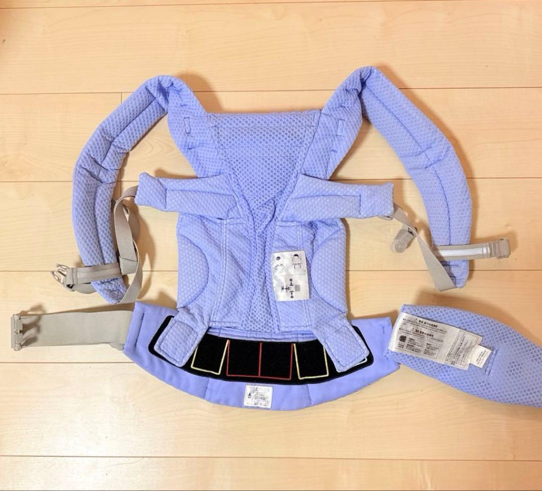 本日限り価格✨希少カラー✨エルゴベビー抱っこひもオムニブリーズ　ブルーラベンダー