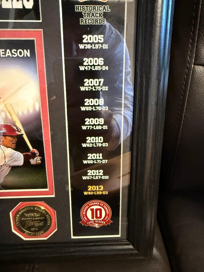 東北楽天ゴールデンイーグルス 2014年スポンサー証明書　限定品　激レアメダル付