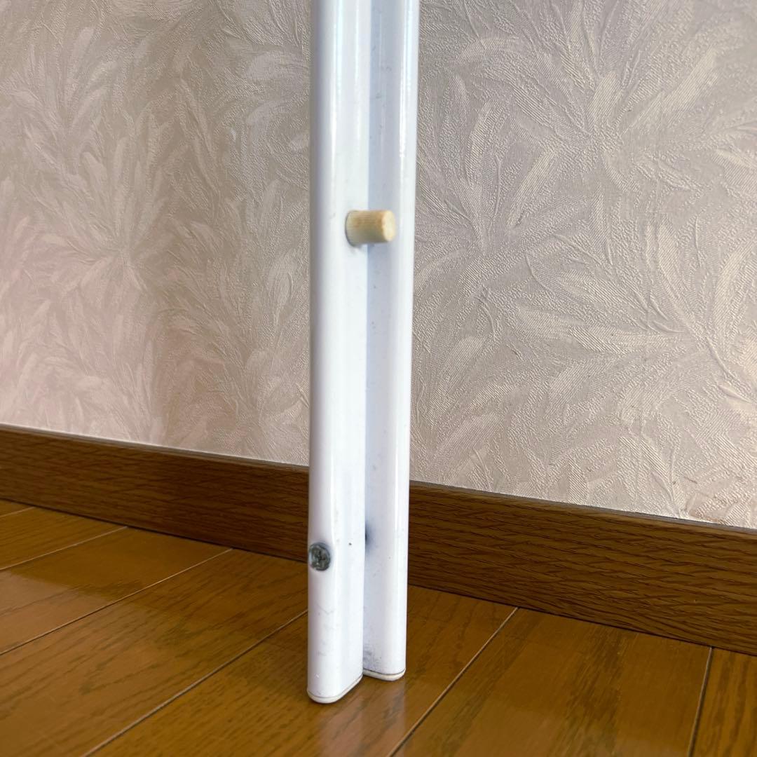 80s 90s モダン ガラステーブル ミッドセンチュリー アイアン 白ホワイト