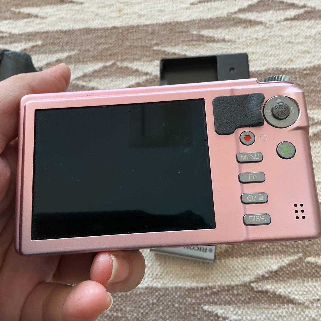 リコー CX6 コンパクトデジタルカメラ ピンク　充電器　バッテリー　ケース