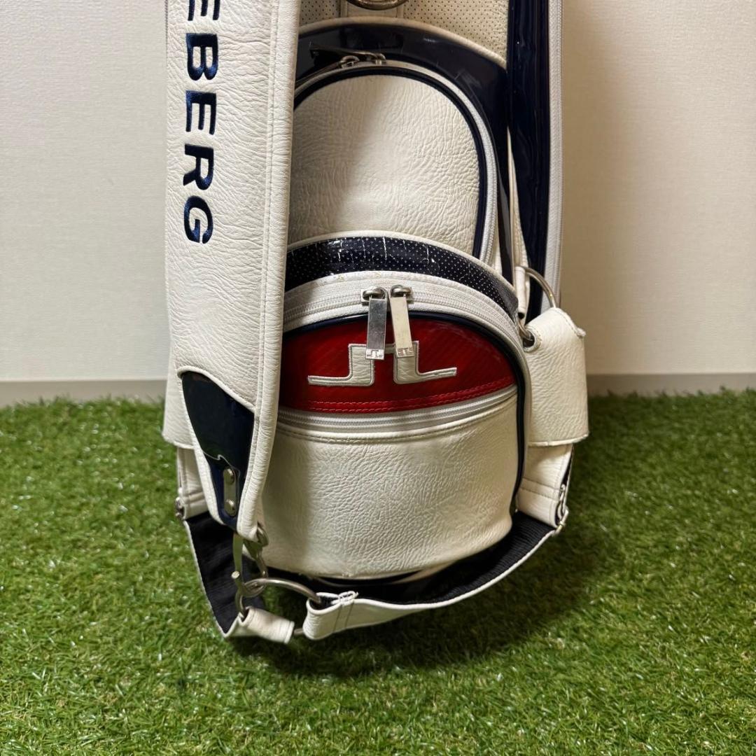 J.LINDEBERG J.リンドバーグ キャディバッグ レザー ホワイト
