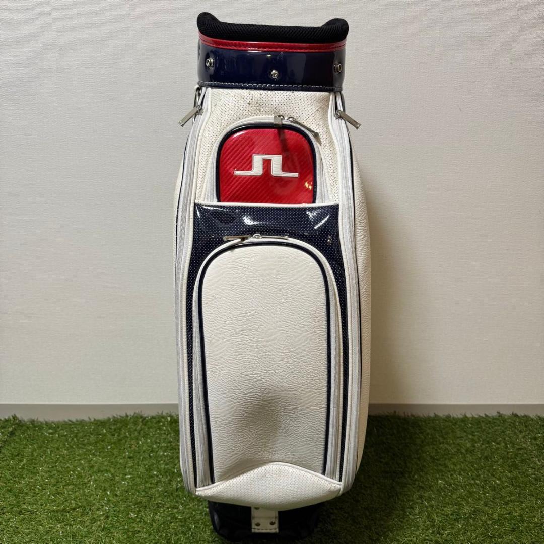 J.LINDEBERG J.リンドバーグ キャディバッグ レザー ホワイト