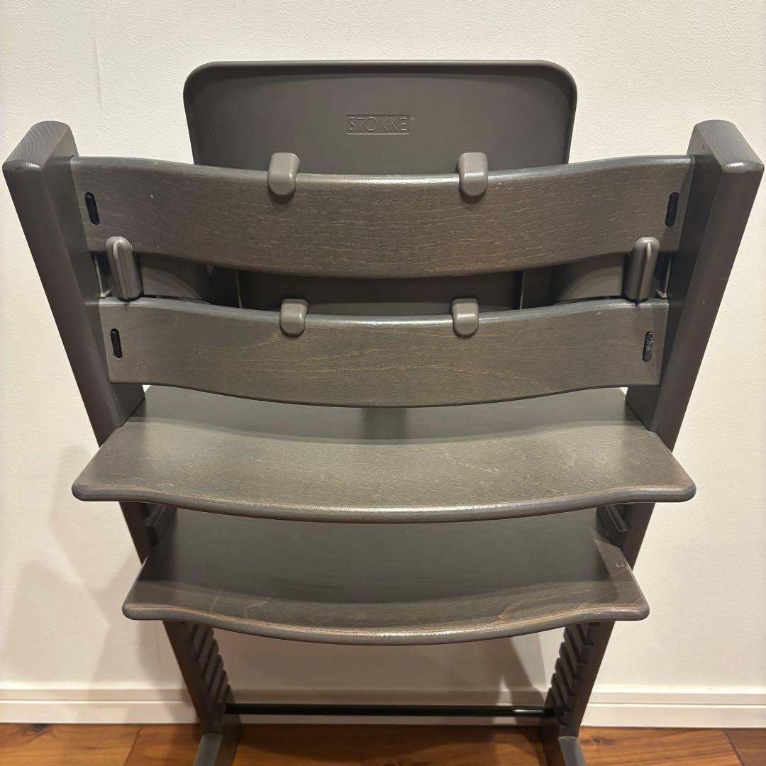 ストッケ トリップトラップ ヘイジーグレー ベビーセット付 S/N5 極美品