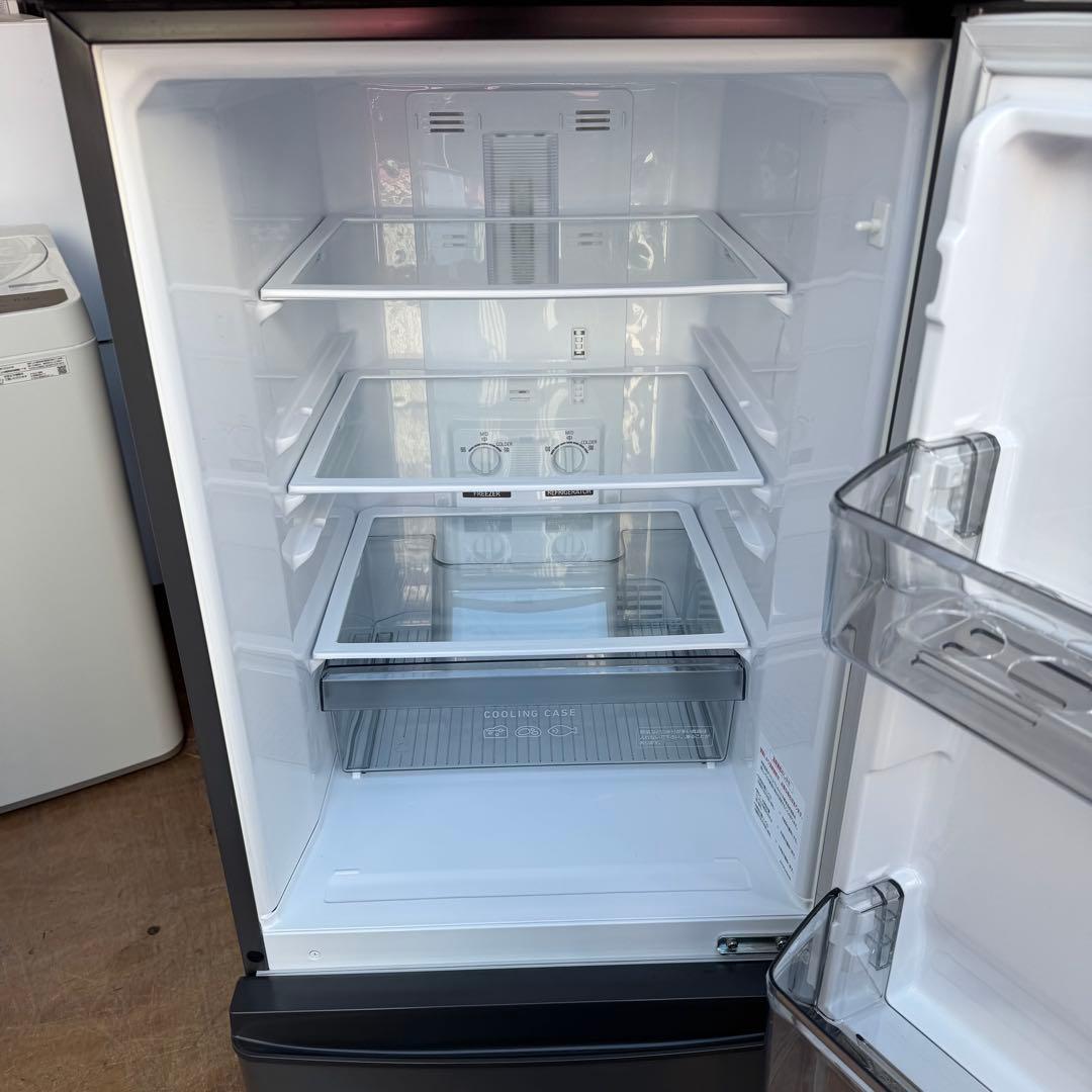 C7302★2023年製美品★三菱冷蔵庫　自動霜取り　グレー　一人暮らし　洗濯機