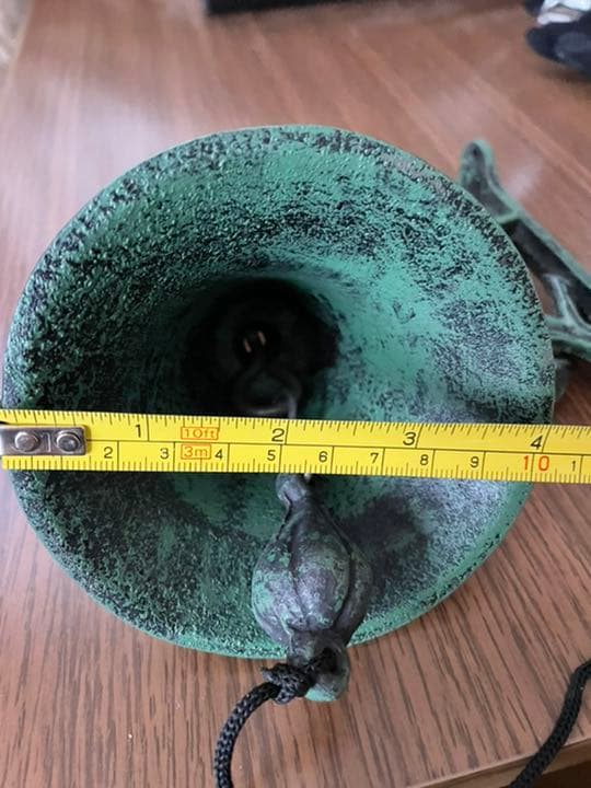 真鍮製ガーデンベル　玄関ベル　ネジ付